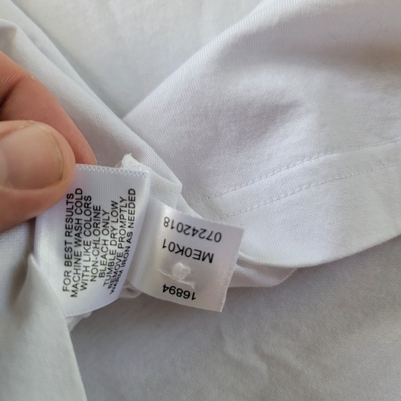 Peter Millar Summer Comfort Polo Mens XL Solid White Samuel‎ Adams Beer SS VTG - Picture 6 of 6